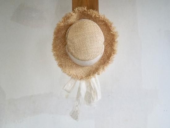 Straw Hat with Italian Lace - suess (ジュース)｜ベビー服