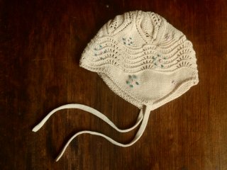 Bonnet with Hand Embroidery
