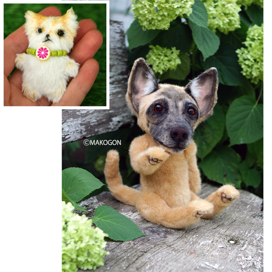 愛犬 愛猫のオーダーメイドぬいぐるみを写真から制作致します テディペッツは肉球の表現も可能です