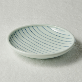 6寸玉縁皿/多線<br>180mm tamabuchi plate