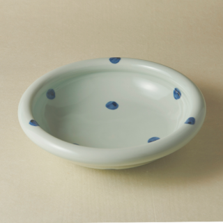 8寸玉縁鉢/水玉<br>240mm tamabuchi bowl