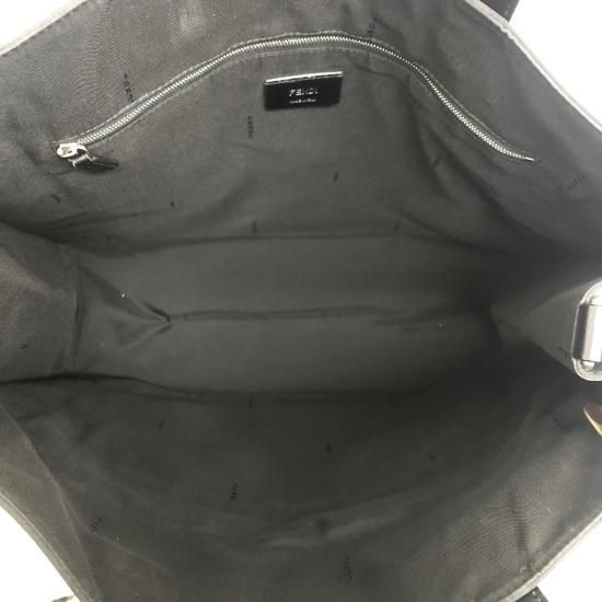 フェンディ フェイス トートバッグ 7VA405 ナイロン ブラック