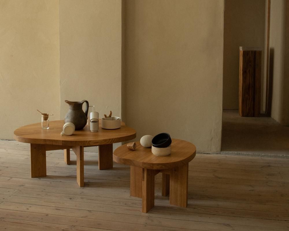 センターテーブル・ローテーブル FRAMA FARMHOUSE COFFEE TABLE NATURAL OAK FARMHOUSE COFFEE TABLE | NATURAL OAK | POND 【予約販売】 - FRAMA