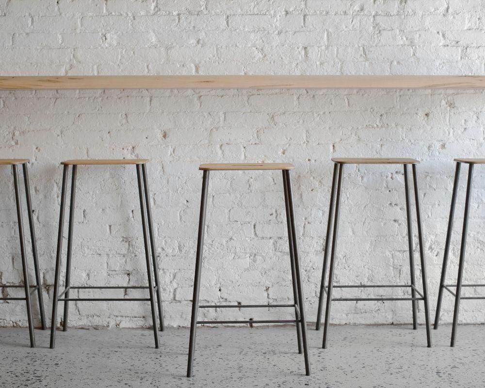 Adam Stool | Black / Oak | H76 (sub)