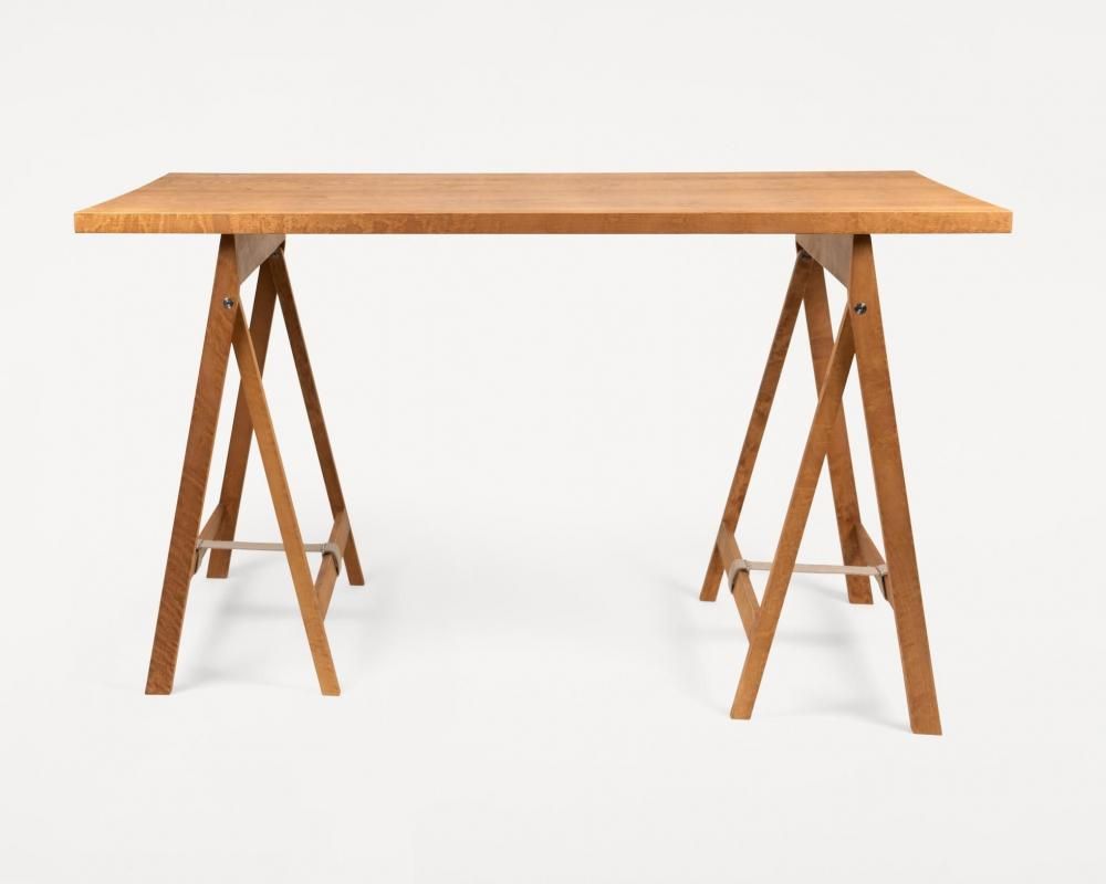 Folding Flat Table Trestles | Warm Brown Birch