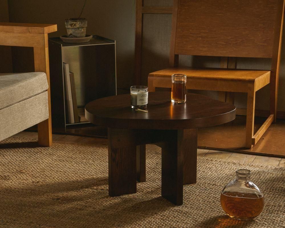 Farmhouse Side Table | Dark Oak | Pond (sub)