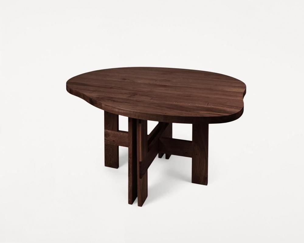 Farmhouse Trestle Table | Dark Oak | Pond