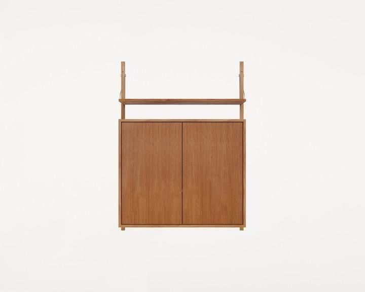 Shelf Library Medium Cabinet Section | Natural Oak | H114.8 / W80