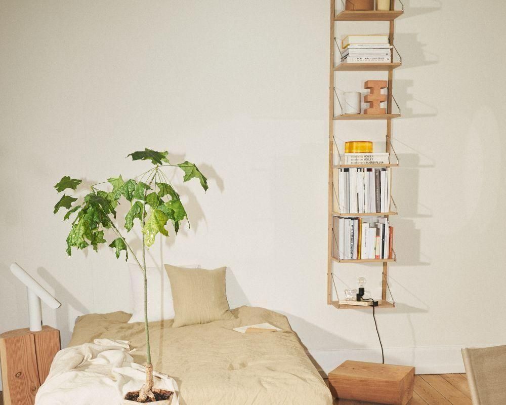 Shelf Library Single Section | Natural Oak | H185.2 / W40 (sub)