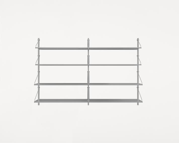 Shelf Library Double Section | Stainless Steel | H108.4 / W80