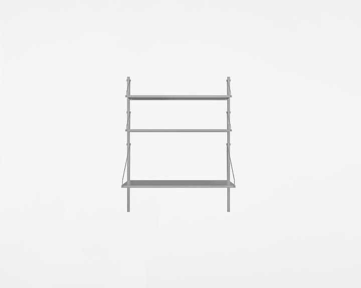 Shelf Library Desk Section | Stainless Steel | H108.4 / W80