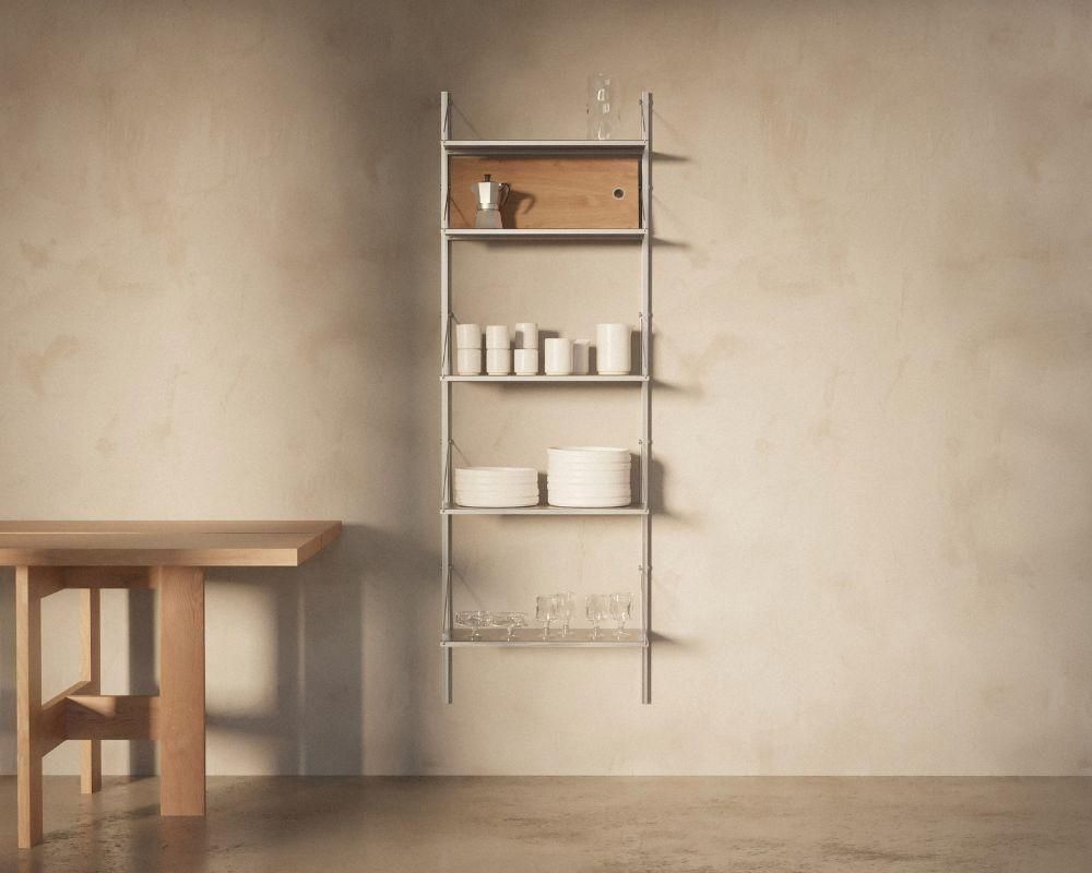 Shelf Library Single Section | Stainless Steel | H108.4 / W40 (sub)
