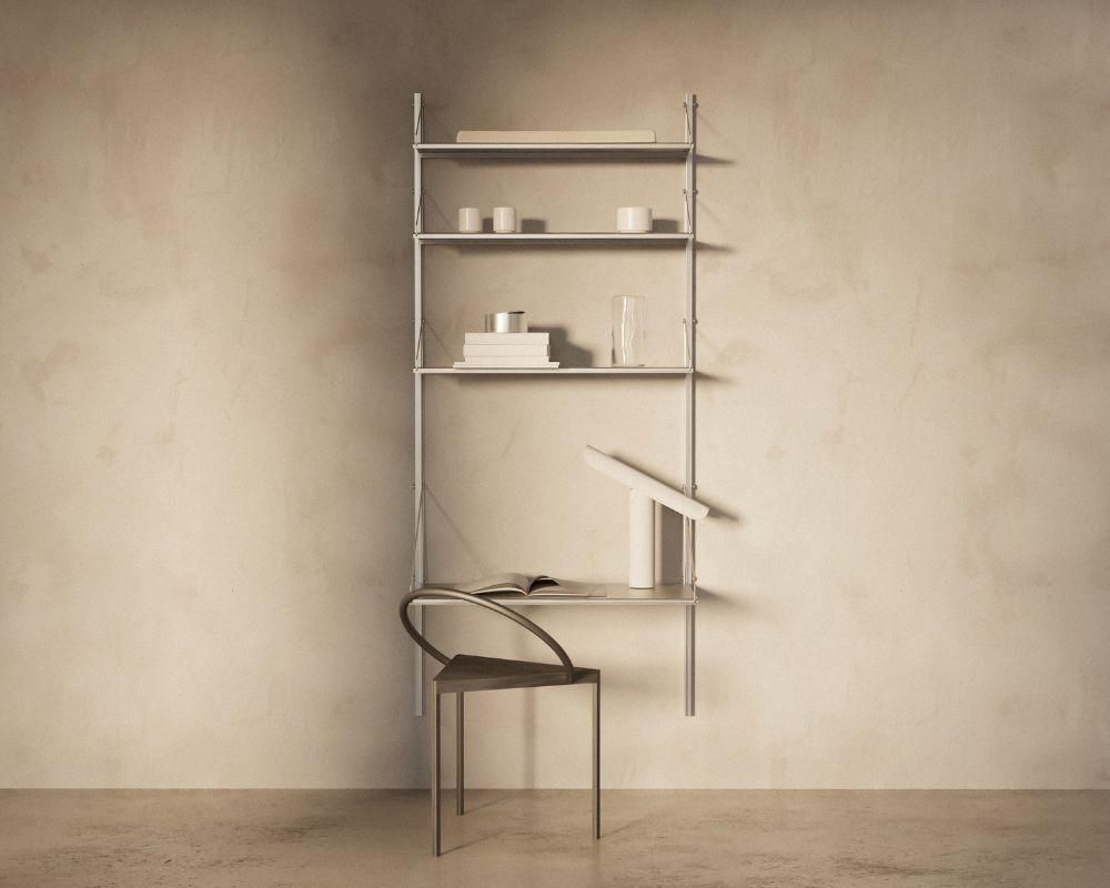 Shelf Library Single Section | Stainless Steel | H185.2 / W80 (sub)