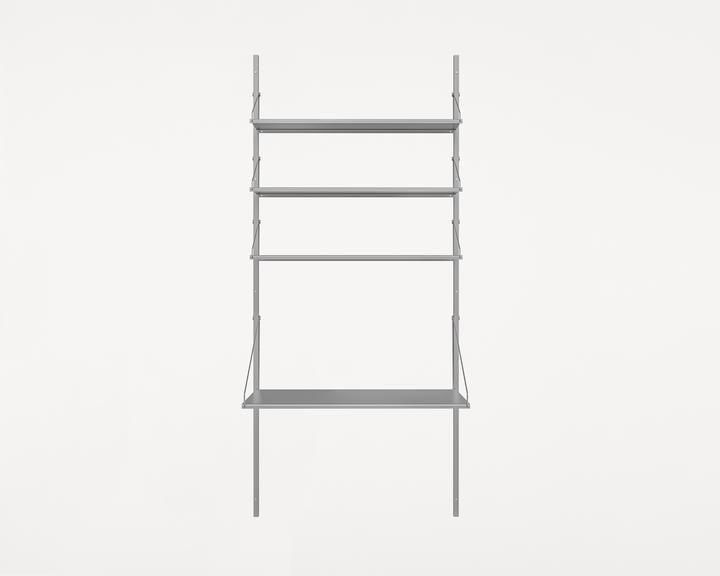 Shelf Library Desk Section | Stainless Steel | H185.2 / W80