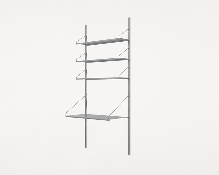 Shelf Library Desk Section | Stainless Steel | H185.2 / W80 (sub)