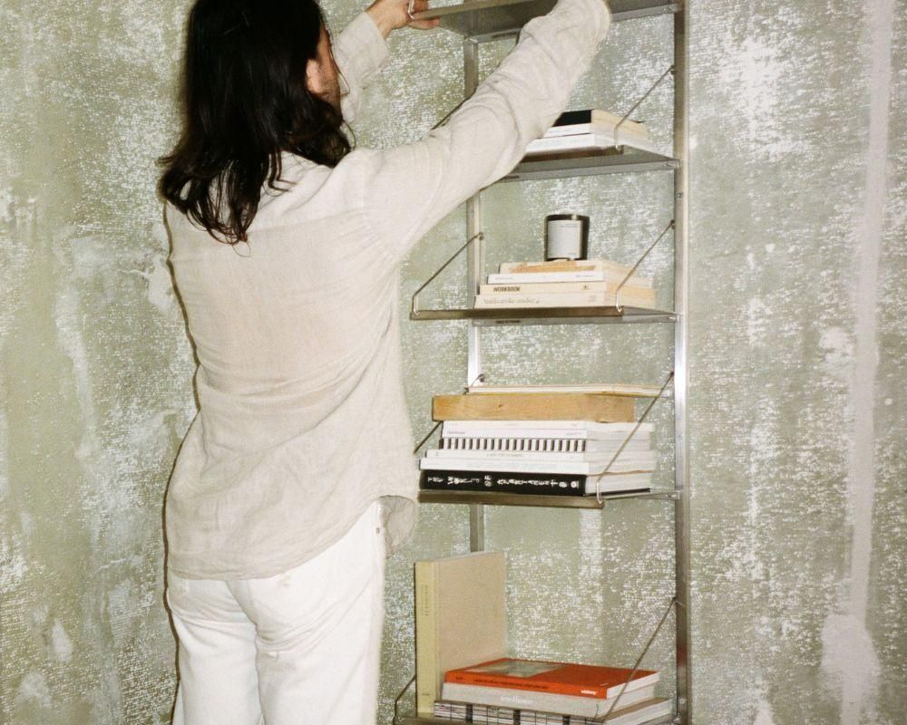 Shelf Library Single Section | Stainless Steel | H185.2 / W40 (sub)