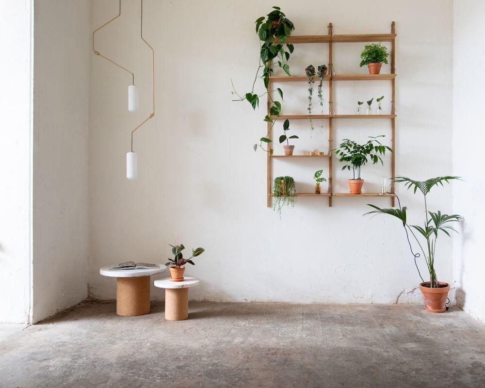 Sintra Table | White Marble / Cork | Small (sub)