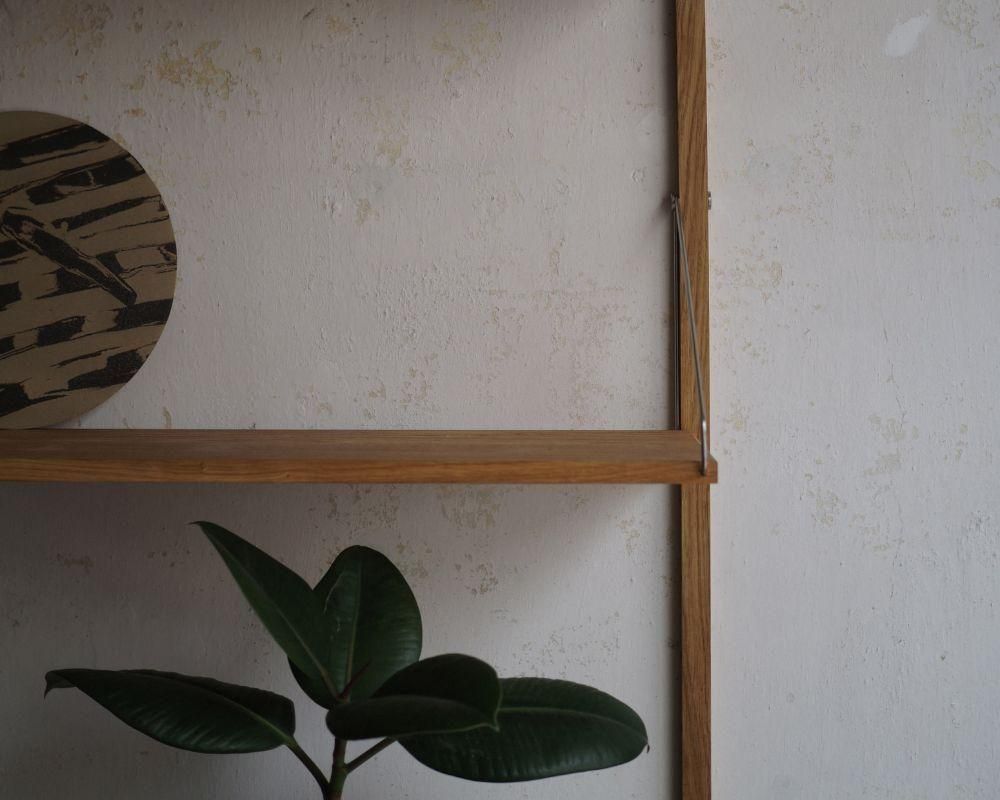Shelf Library Single Section | Natural Oak | H114.8 / W80 (sub)