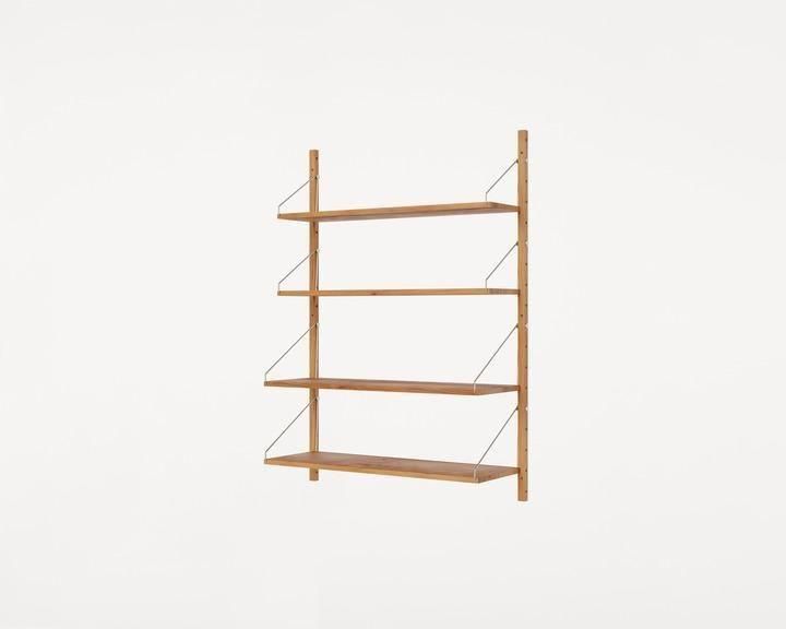 Shelf Library Single Section | Natural Oak | H114.8 / W80 (sub)