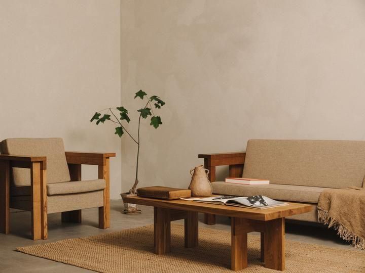 センターテーブル・ローテーブル FRAMA FARMHOUSE COFFEE TABLE NATURAL OAK FARMHOUSE COFFEE TABLE | NATURAL OAK | POND 【予約販売】 - FRAMA