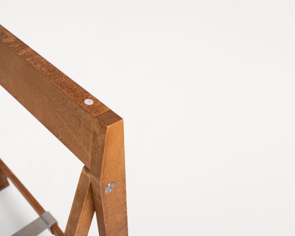 Folding Flat Trestle Table | Warm Brown Birch (sub)