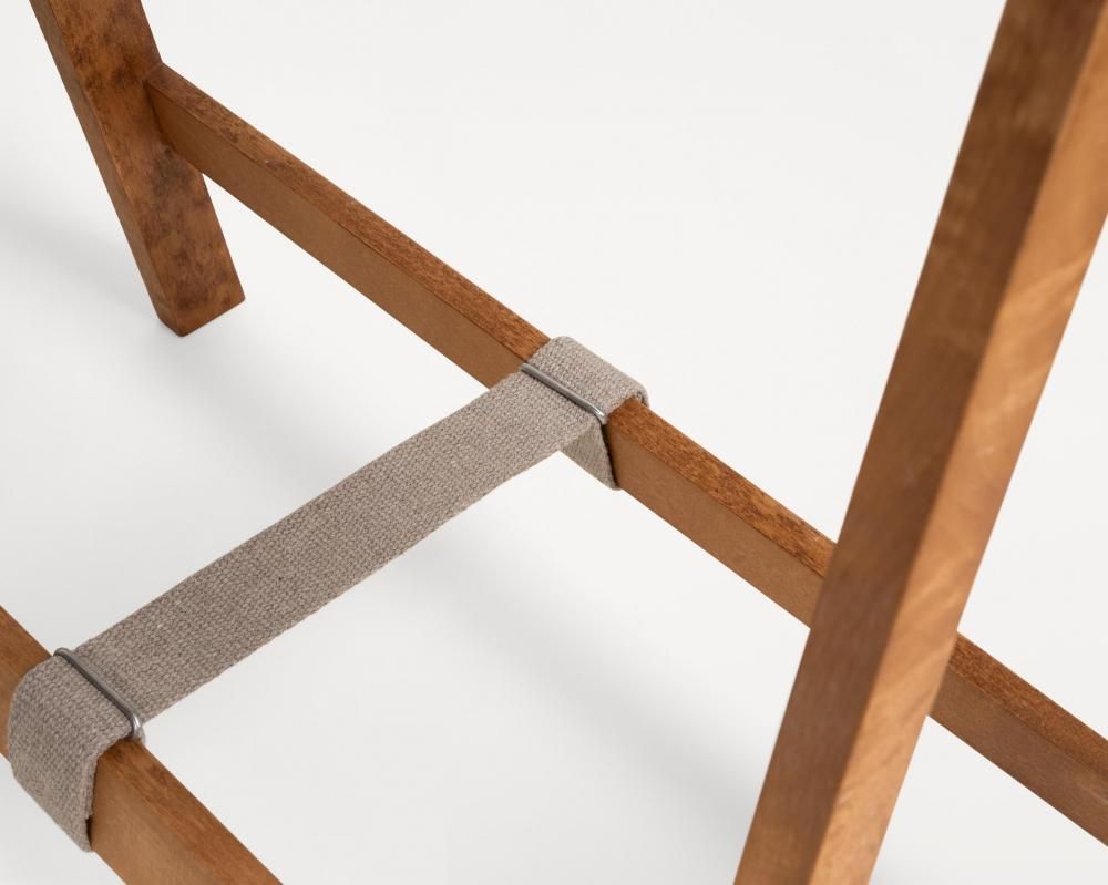 Folding Flat Trestle Table | Warm Brown Birch (sub)