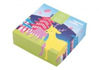 工房あめつち　あめつち　小箱　長方形　鹿　シカ　蝶々 鹿あめ - ならこばこ -narakobako-