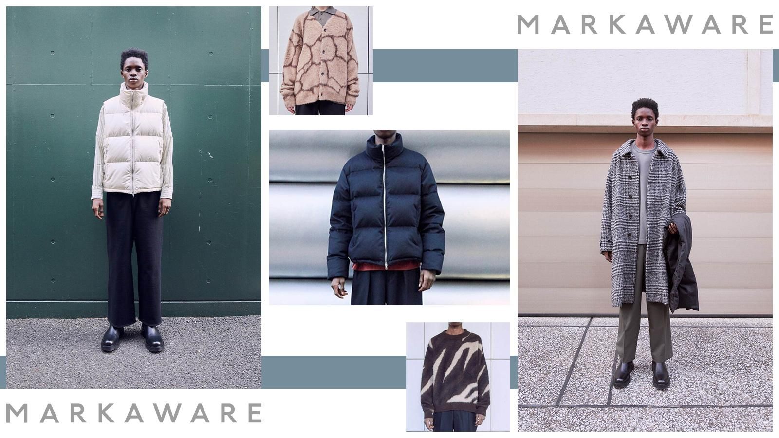 【開店記念セール！】 MARKAWARE グレーチェック アルパカストール 21AW 小物
