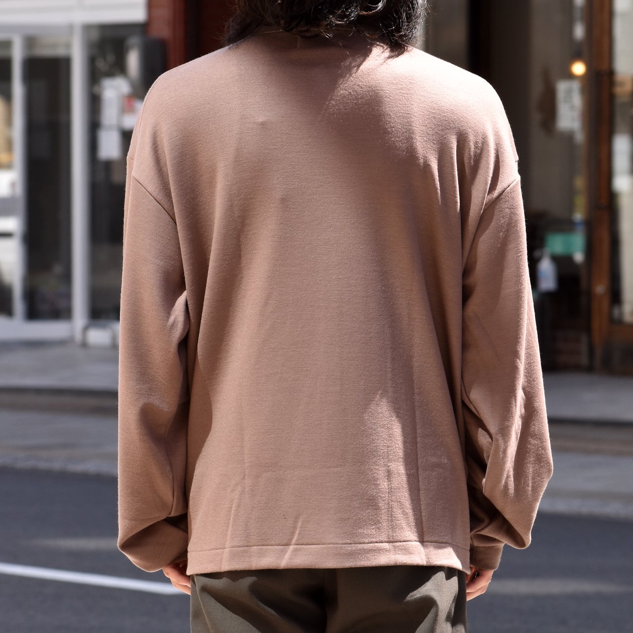 50%OFF marka (マーカ)｜POLO CARDIGAN BEIGE -SUPER140's WOOL DOUBLE JERSEY WASHABLE-
