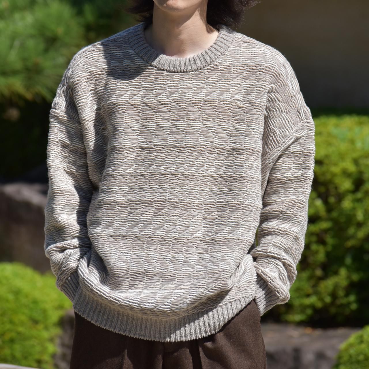 ファッションの Blanc YM Pullover Knit out Inside / ニット/セーター