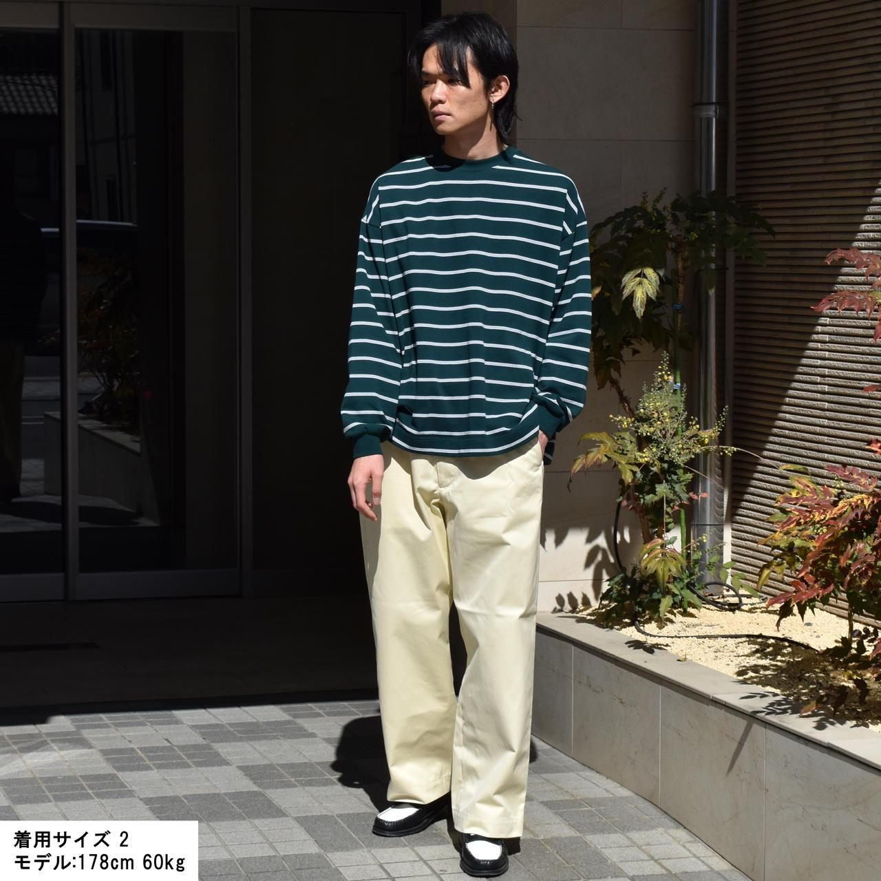 オフィシャル サイト universal products no tuck chino ECRU 2