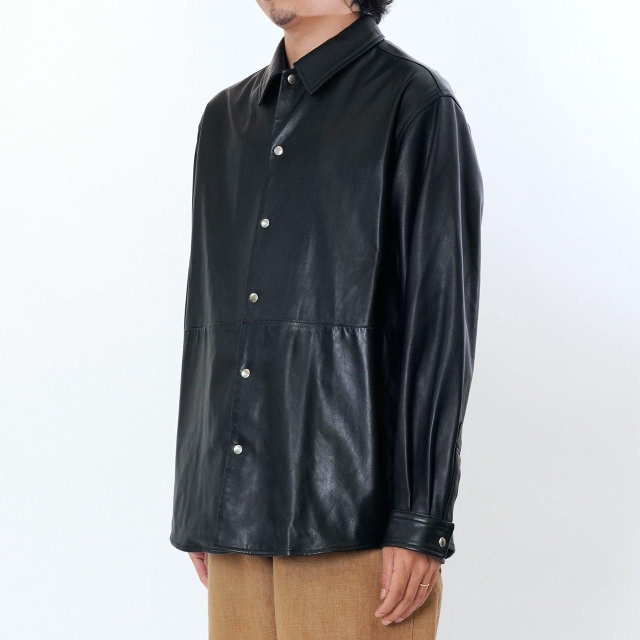 50%OFF UNIVERSAL PRODUCTS (˥Сץ)LEATHER SHIRTS JACKET BLACK