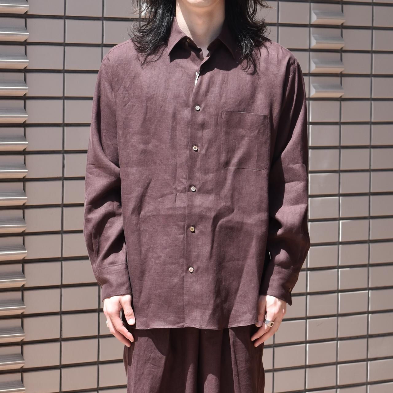 お気に入りの MARKAWARE 3 ヘンプシャツ ブラック 23ss markaware