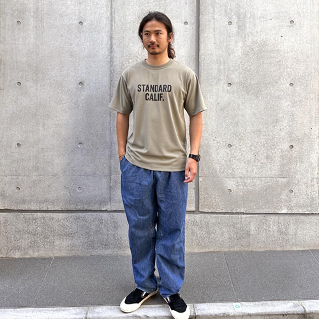 STANDARD CALIFORNIA (スタンダード カリフォルニア) Tech Dry Logo Tee Olive