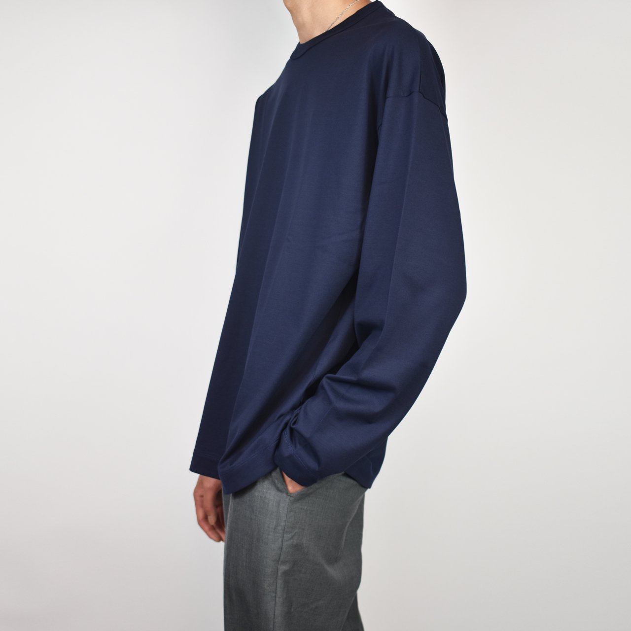 MARKAWARE (マーカウェア)｜COMFORT FIT Tee LONG SLEEVES NAVY 正規