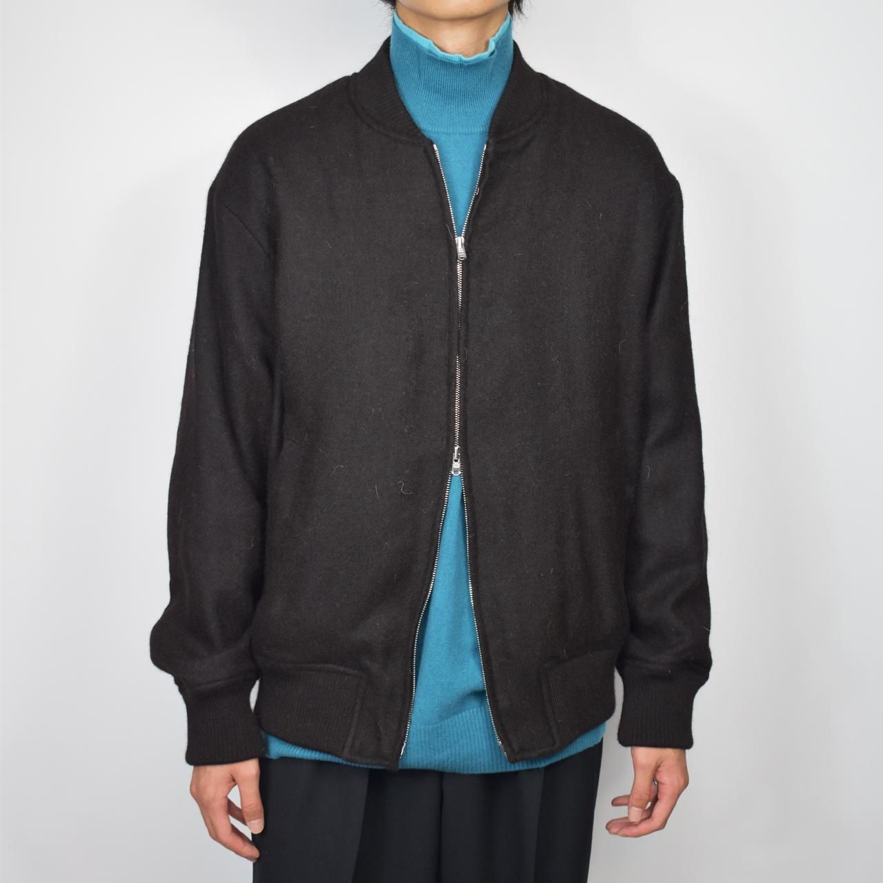 MARKAWARE (マーカウェア)23AW/秋冬
ALPACA SPORTS JACKET BLACK -NATURAL BLACK ALPACA DOUBLE CLOTH-
