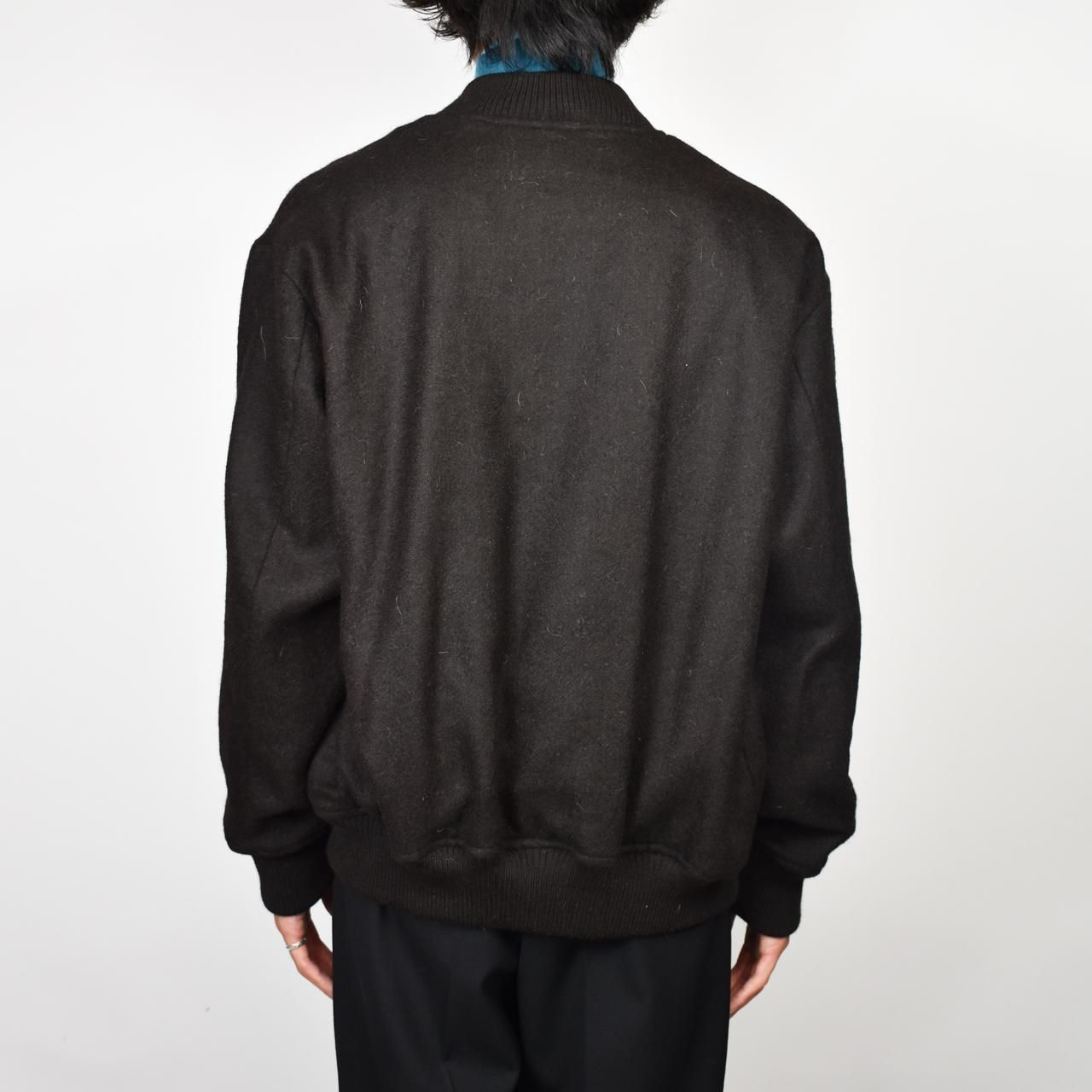 MARKAWARE (マーカウェア)23AW/秋冬
ALPACA SPORTS JACKET BLACK -NATURAL BLACK ALPACA DOUBLE CLOTH-
