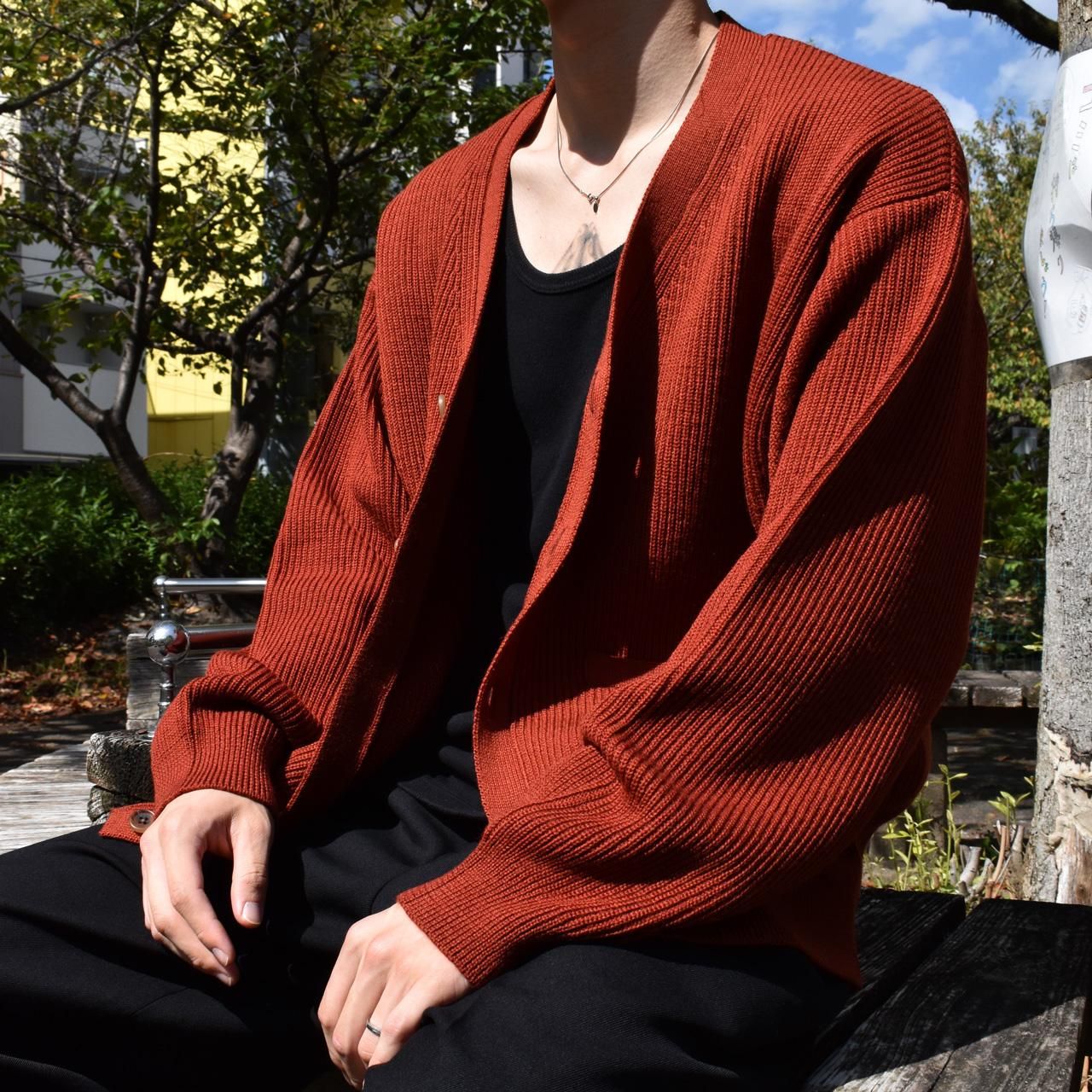 EVCON (エビコン)｜WOOL LOW GAGE CREW NECK ORANGE