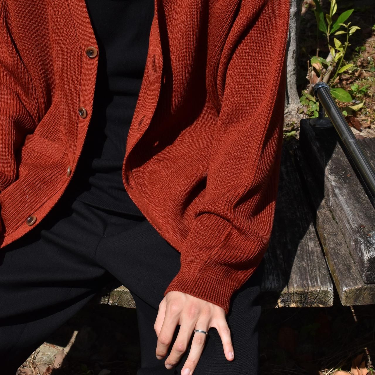 EVCON (エビコン)｜WOOL LOW GAGE CREW NECK ORANGE