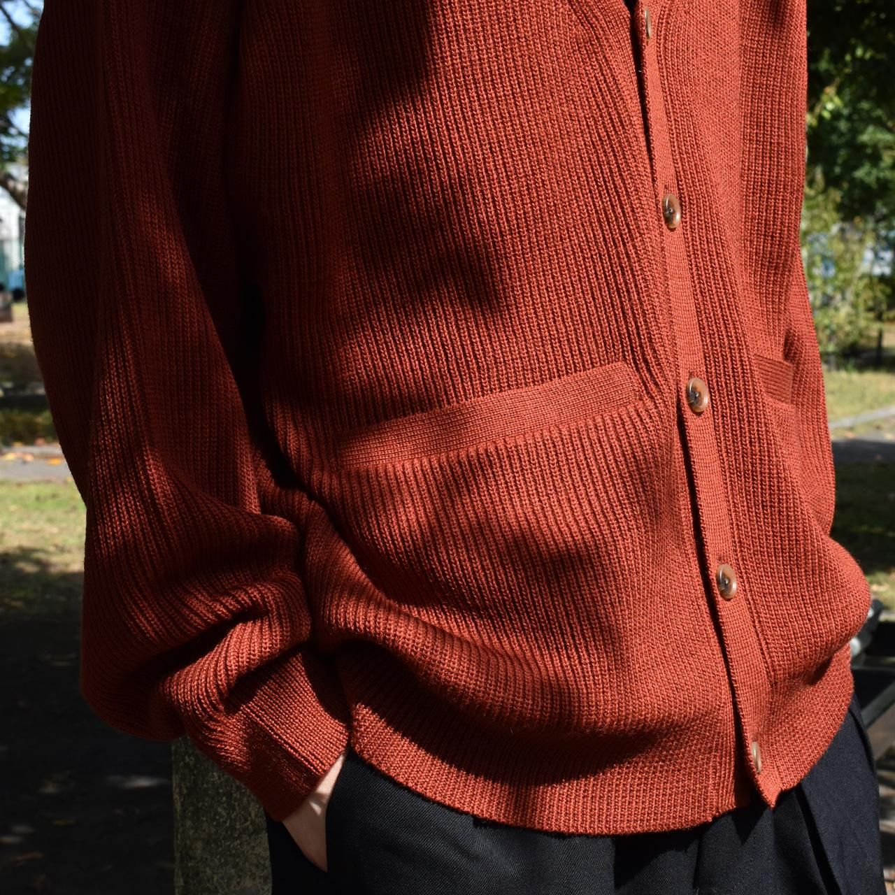 EVCON (エビコン)｜WOOL LOW GAGE CREW NECK ORANGE