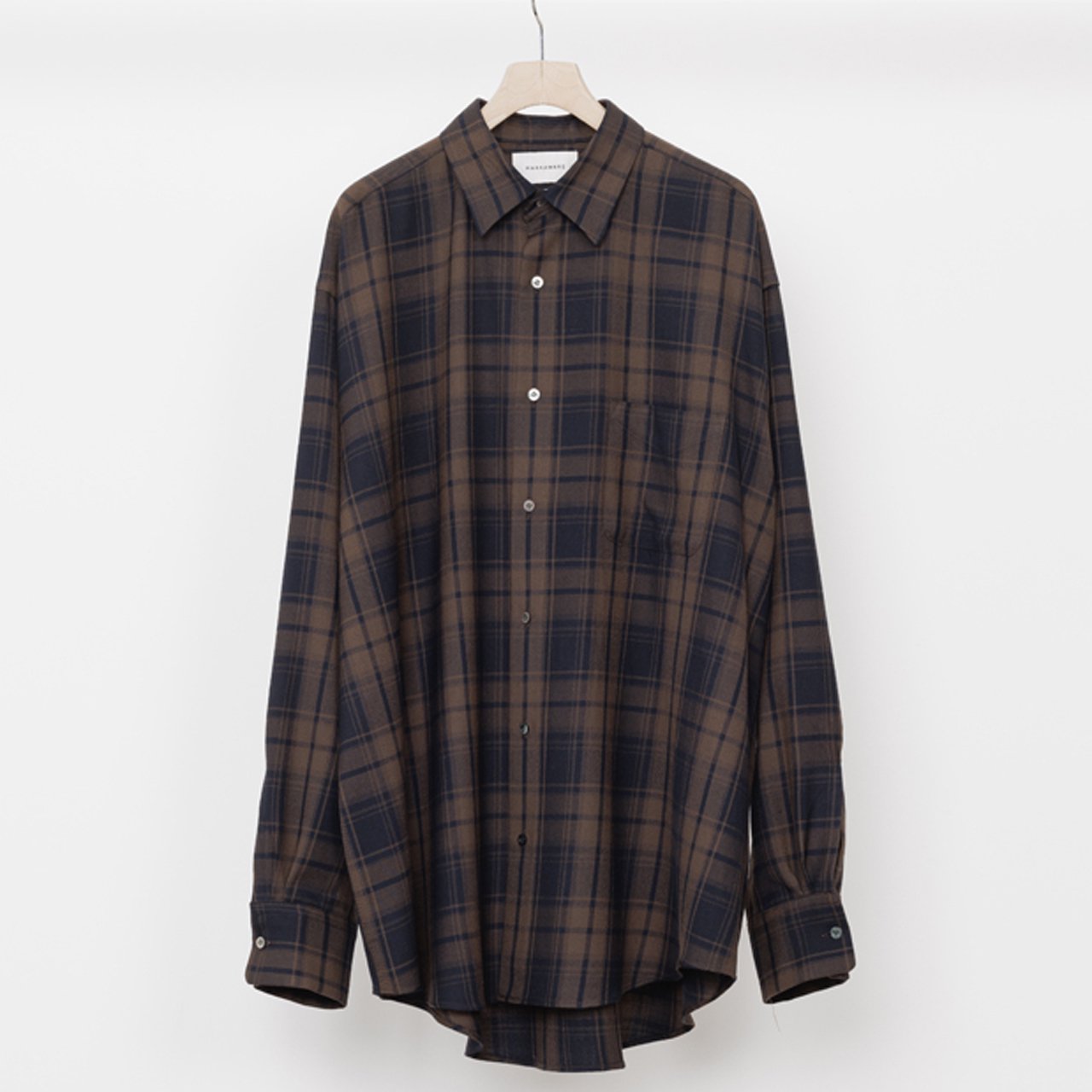 MARKAWARE (マーカウェア)｜COMFORT FIT SHIRTS BROWN CHECK 正規取扱