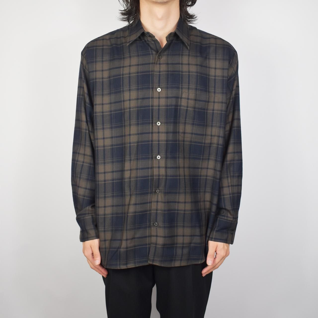 MARKAWARE (マーカウェア)｜COMFORT FIT SHIRTS BROWN CHECK 正規取扱