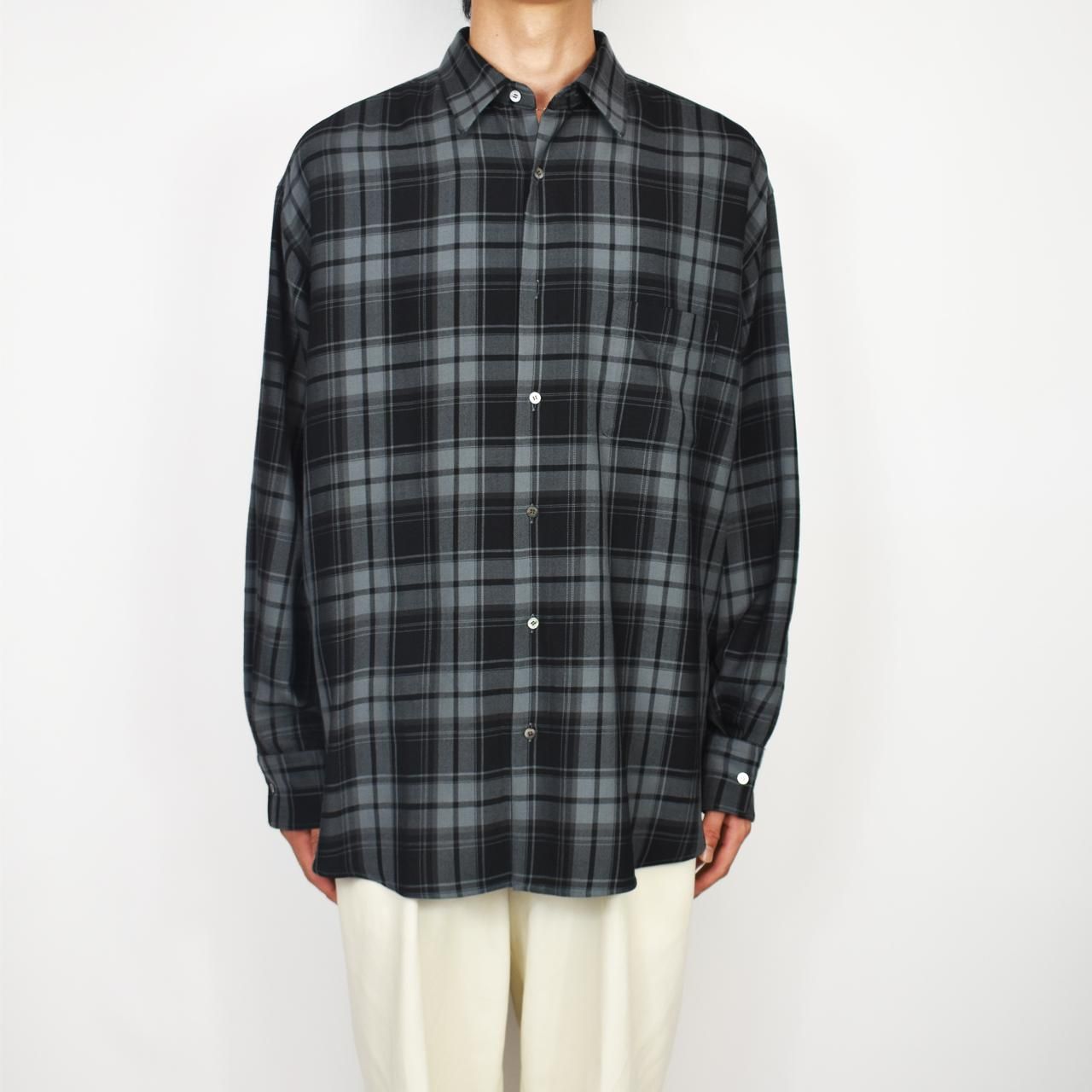 MARKAWARE (マーカウェア)|COMFORT FIT SHIRTS BLUE CHECK 正規取扱店