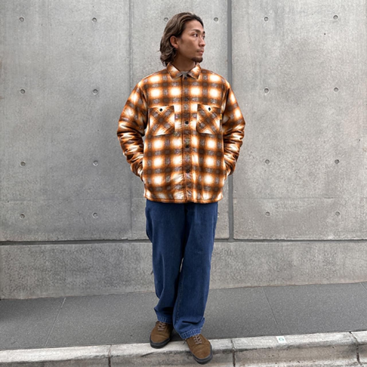 STANDARD CALIFORNIA (スタンダード カリフォルニア)23AW/秋冬
Quilted Print Flannel Check Shirt Jacket