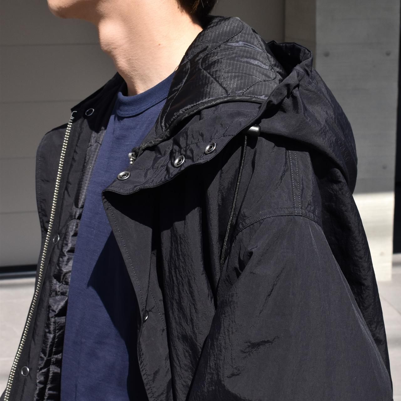 marka (マーカ)23FW/秋冬
LINING SNOW PARKA BLACK -RECYCLE NYLON TUSSER-
スノーパーカー