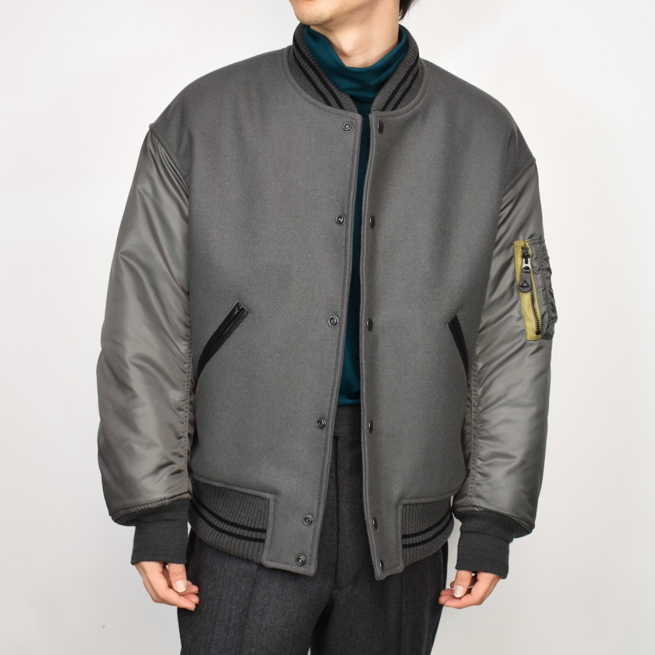 MARKAWARE (マーカウェア)｜VARSITY JACKET BLUE GRAY 正規取扱店 通販 ...