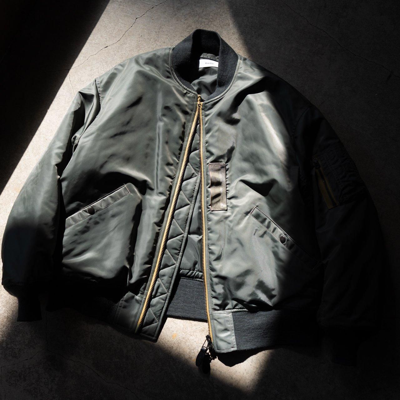 marka(マーカ)24AW/秋冬
M24C-18BL02C
MA-1
フライトジャケット
ミリタリー
ブルゾン
アウター
ショート丈
プロマロフト
中綿