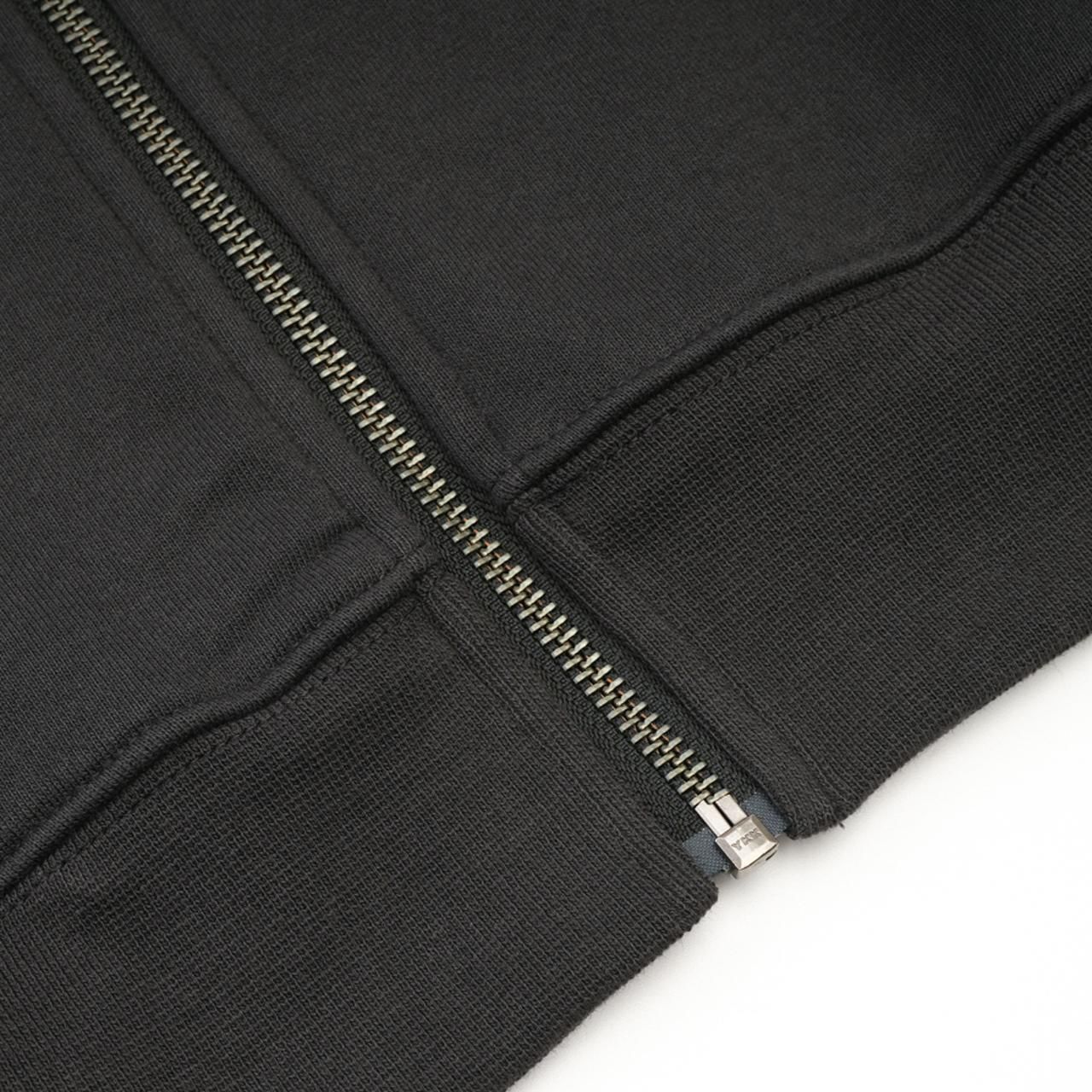 SUPPLIER/サプライヤー/Cross Leather Patch Zip Hoodie-