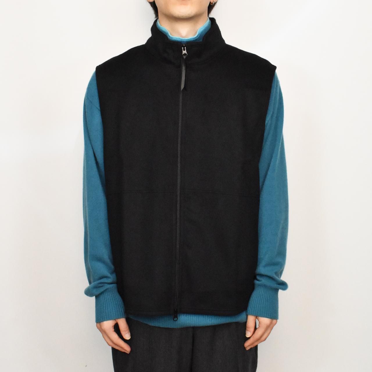 marka (マーカ)23AW/秋冬
ZIP UP VEST BLACK -WOOL SILK BEAVER-
