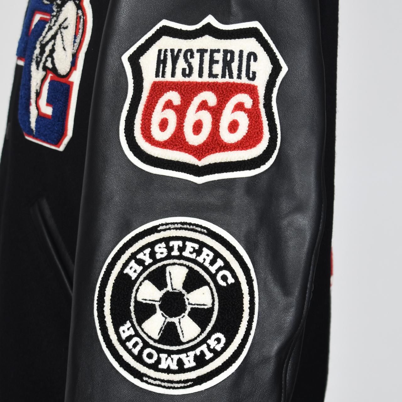 HYSTERIC GLAMOUR (ヒステリックグラマー)23AW/秋冬
MOTOR CITY FEVER スタジャン ブラック
